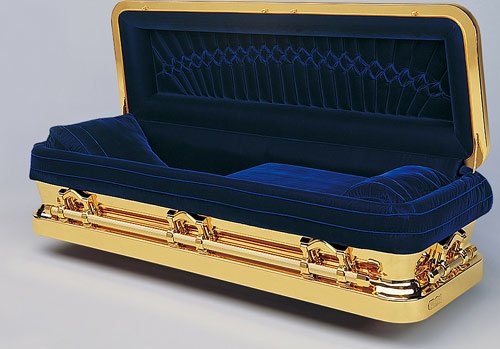 Gold-plated Coffin
