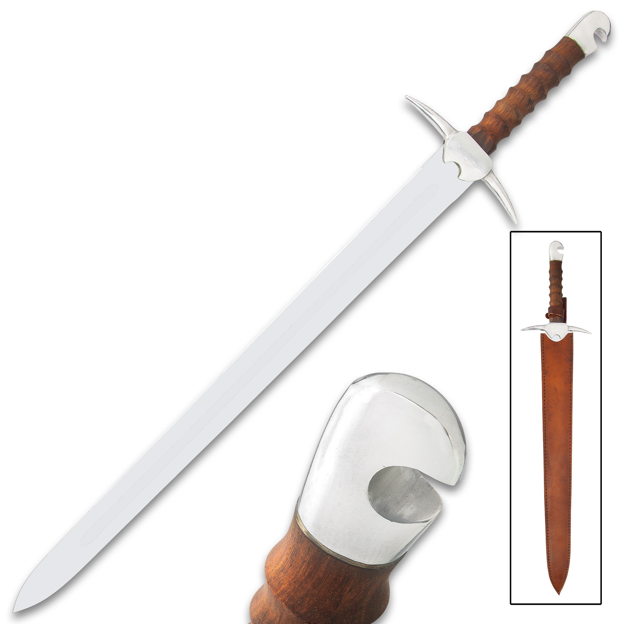Spartan Warrior Sword - 34" Hand-Forged Carbon Steel Blade