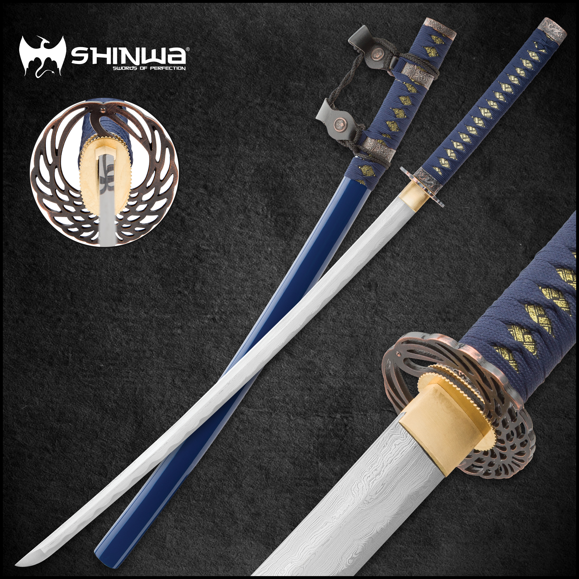 Sword TEST SSLS-S 1959 TY 百戦錬磨　ハカランダ指板 Antique Katana Signed by Ujishige for sale | Samurai Museum Shop